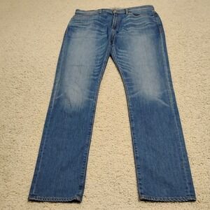 Ace Rivington Jeans Mens 38x34 Blue Denim Athletic Taper Talon Designer Candiani